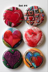 Image 4 of Funky Heart Flair Buttons