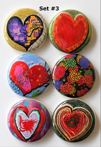 Image 5 of Funky Heart Flair Buttons