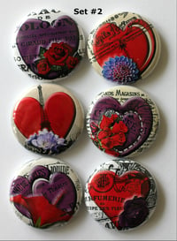 Image 3 of Romantic Heart Flair Buttons