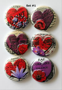 Image 5 of Romantic Heart Flair Buttons