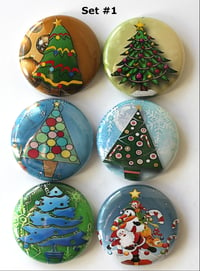 Image 1 of Christmas Tree Flair Buttons
