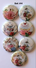 Shabby Chic Teapot Flair Buttons