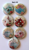 Shabby Chic Teapot Flair Buttons