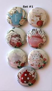 Image 1 of Shabby Chic Teapot Flair Buttons
