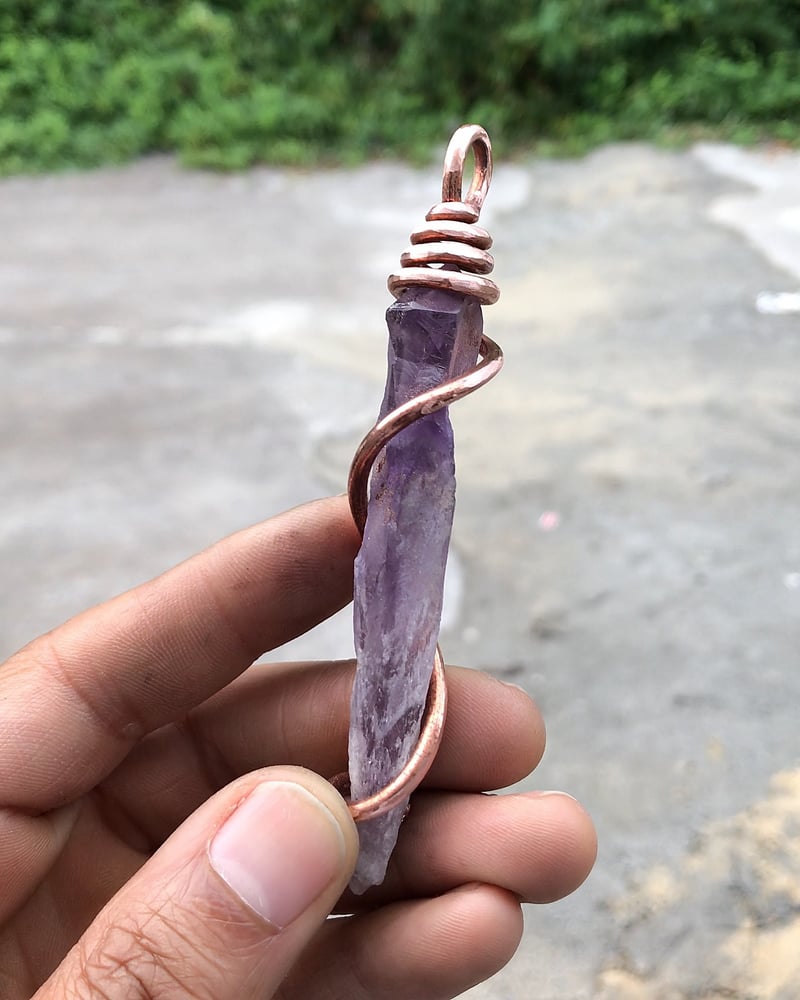 Image of Copper Wrapped Uruguay Amethyst