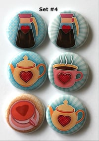 Image 4 of Coffee Lovin' Cups Flair Buttons