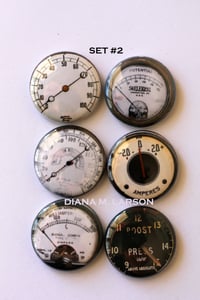 Image 2 of Steampunk Gauge Flair Buttons