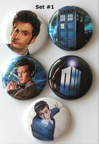 Image 1 of Dr. Who Flair Buttons