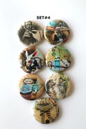 Alice in Wonderland Flair Buttons