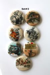 Alice in Wonderland Flair Buttons
