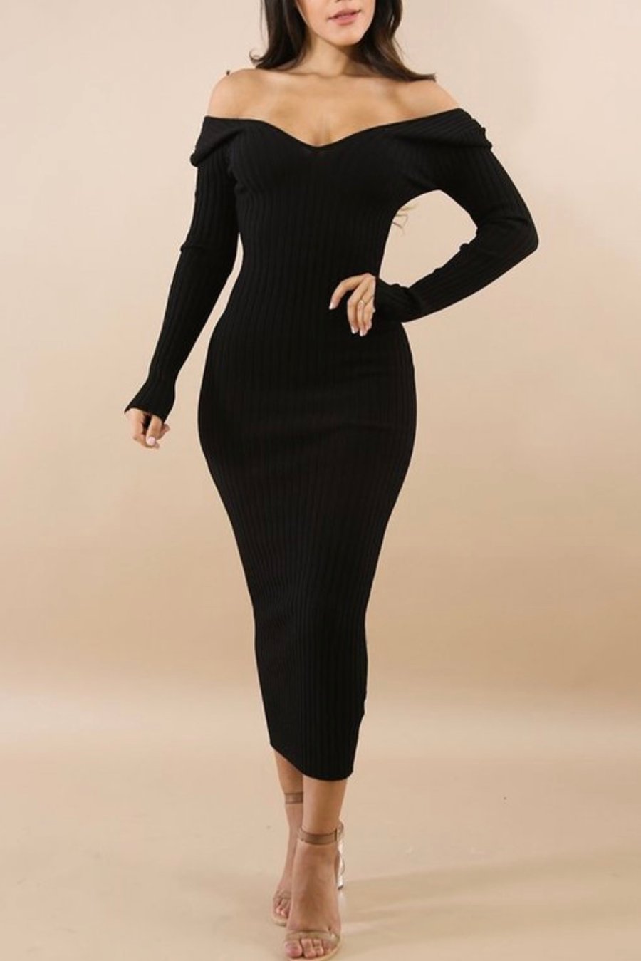 Image of Black  Sophisticated Dress