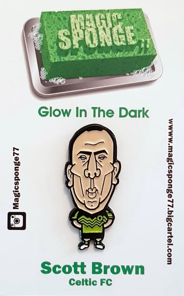 Image of Scott Brown Celtic FC (Glow In The Dark Pin)