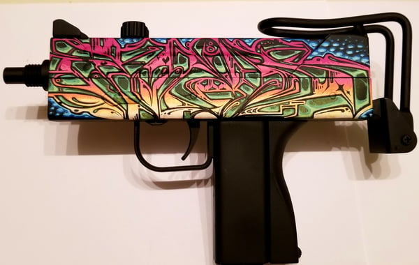 Image of Phers hand painted MAC-10 1:1 replica