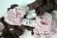 Image 1 of Pink Champagne Milk Chocolate Crinkle Ribbon