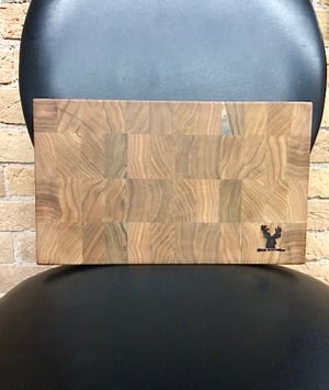 Image of Tad Mebane Signature Art • Butternut Wood Cutting Board/Chopping Block Set
