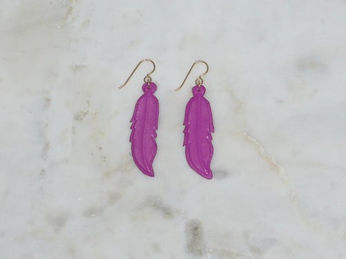 Image of Rebel Chic Warrior Feather Earrings