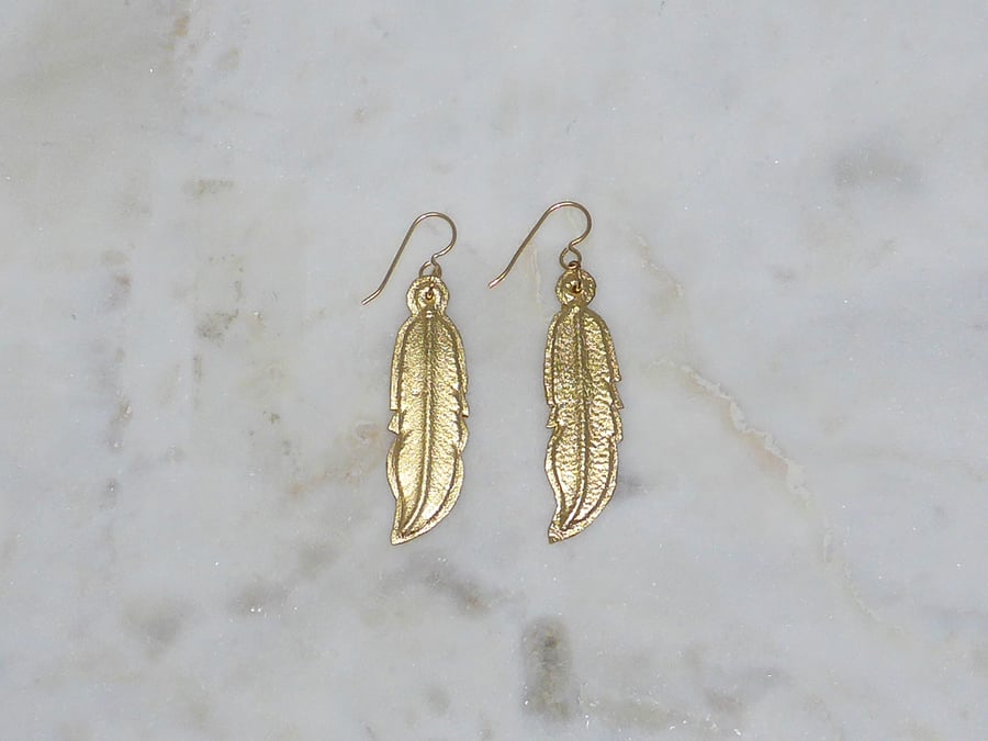 Image of Rebel Chic Warrior Feather Earrings