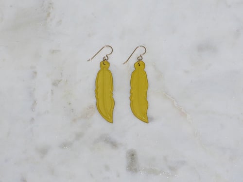 Image of Rebel Chic Warrior Feather Earrings