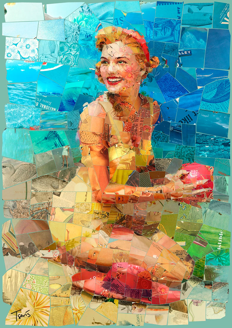 Image of ENDLESS SUMMER "Beat this summer" (Limited edition digital mosaic on canvas)