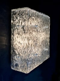 Image 1 of Square Glass Light by Kalmar of Austria