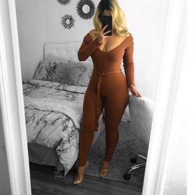 Image of Alysa knit jumpsuit 