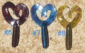 Image of 4 inch twin curl tails (8 pack)