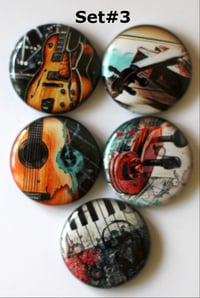 Image 3 of Musical Instrument Flair Buttons