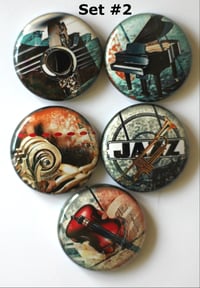 Image 2 of Musical Instrument Flair Buttons