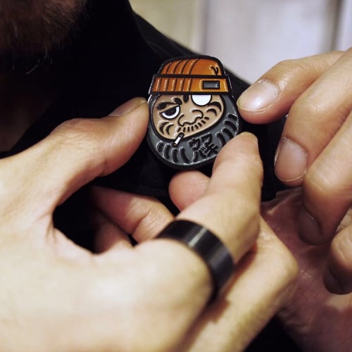 Image of DARUMA ENAMEL PIN