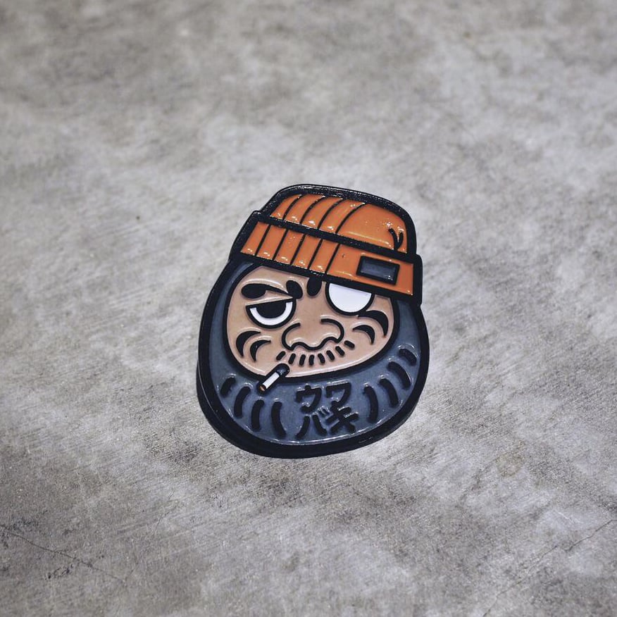 Image of DARUMA ENAMEL PIN