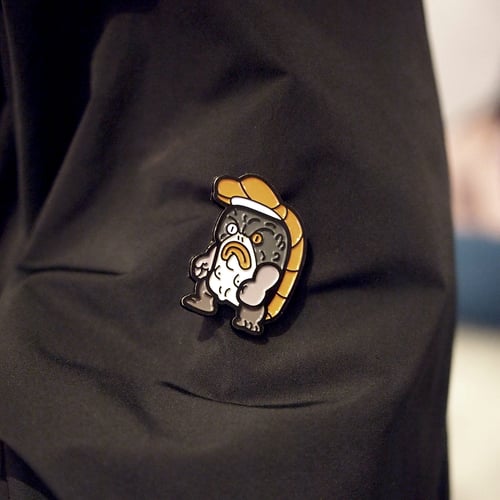 Image of SUSHI MONSTER ENAMEL PIN