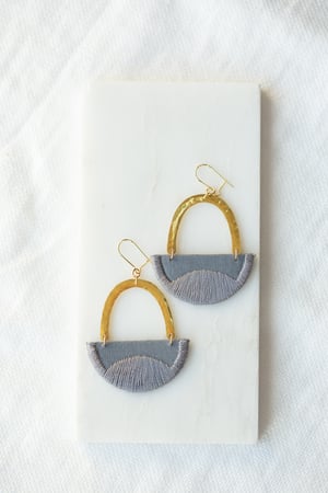 Image of LINNEA earrings in Grey