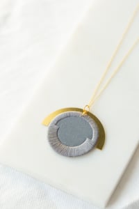 Image 1 of LUNA circle pendant in Grey