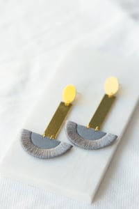 Image 1 of LUNA earrings drop in Grey