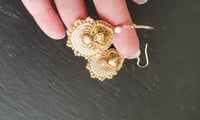 Image 4 of Boucles d'oreille METEORE " CREAM "