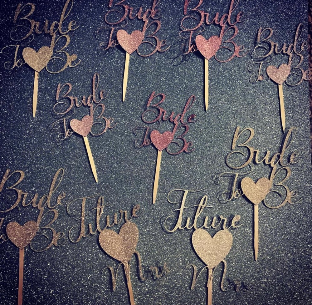 Image of Custom Made Cupcake Toppers 