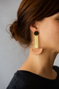 Image 2 of LUNA earrings drop in Rose