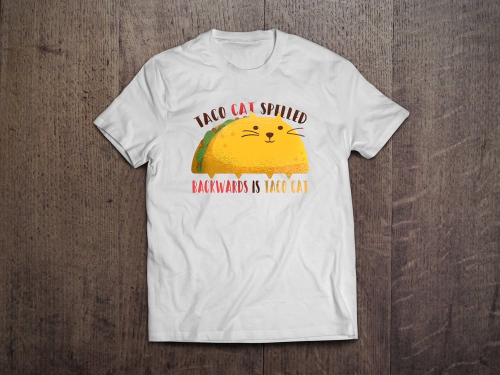 Image of Taco Cat T-shirt WHITE