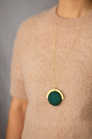 Image of LUNA circle pendant Forest