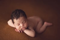 Image 5 of Chloe thick knit beanbag backdrop in Chestnut