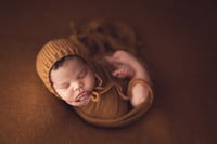 Image 4 of Chloe thick knit beanbag backdrop in Chestnut