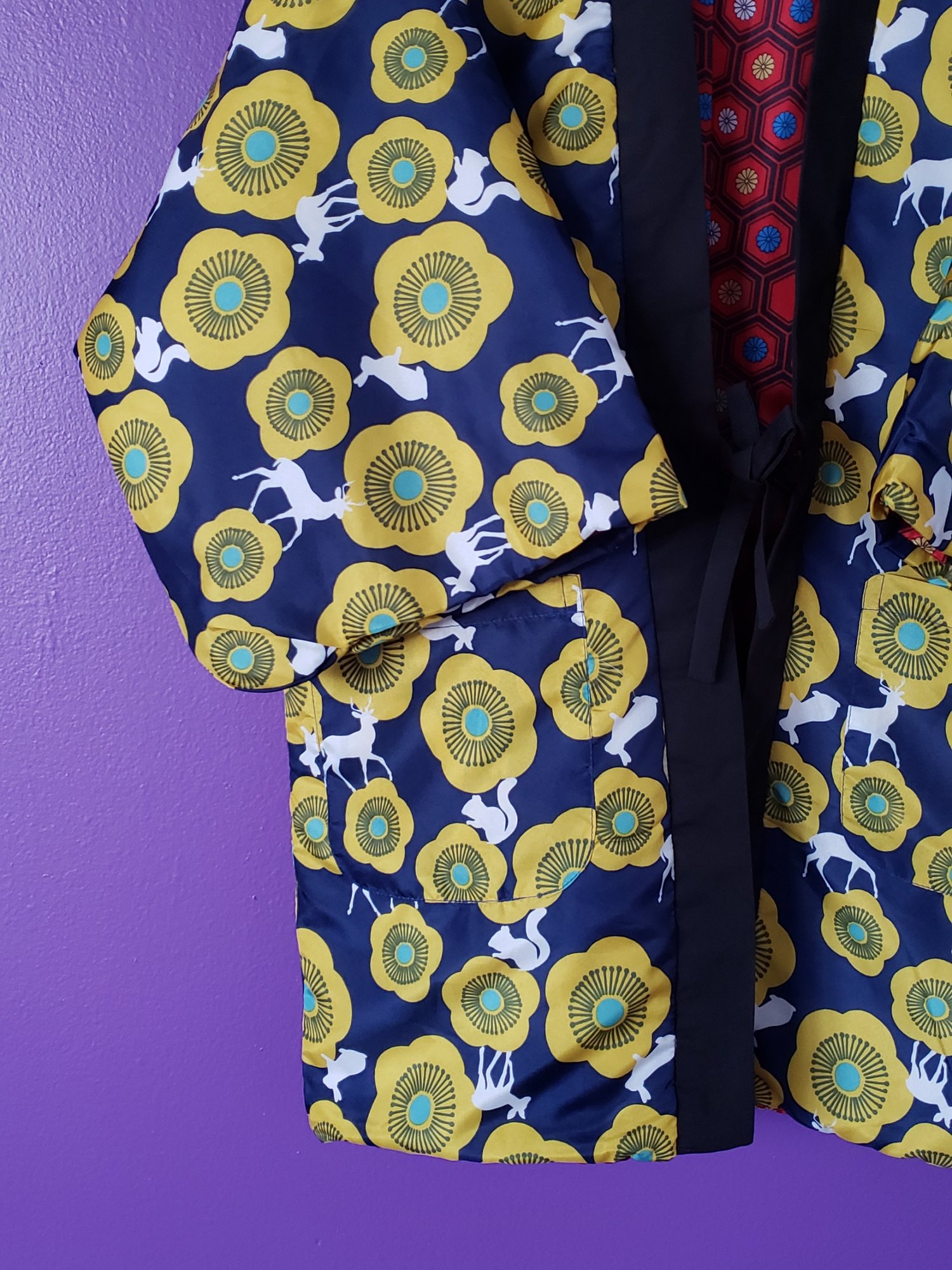 Image of Kumi Short Kimono Reversible Coat