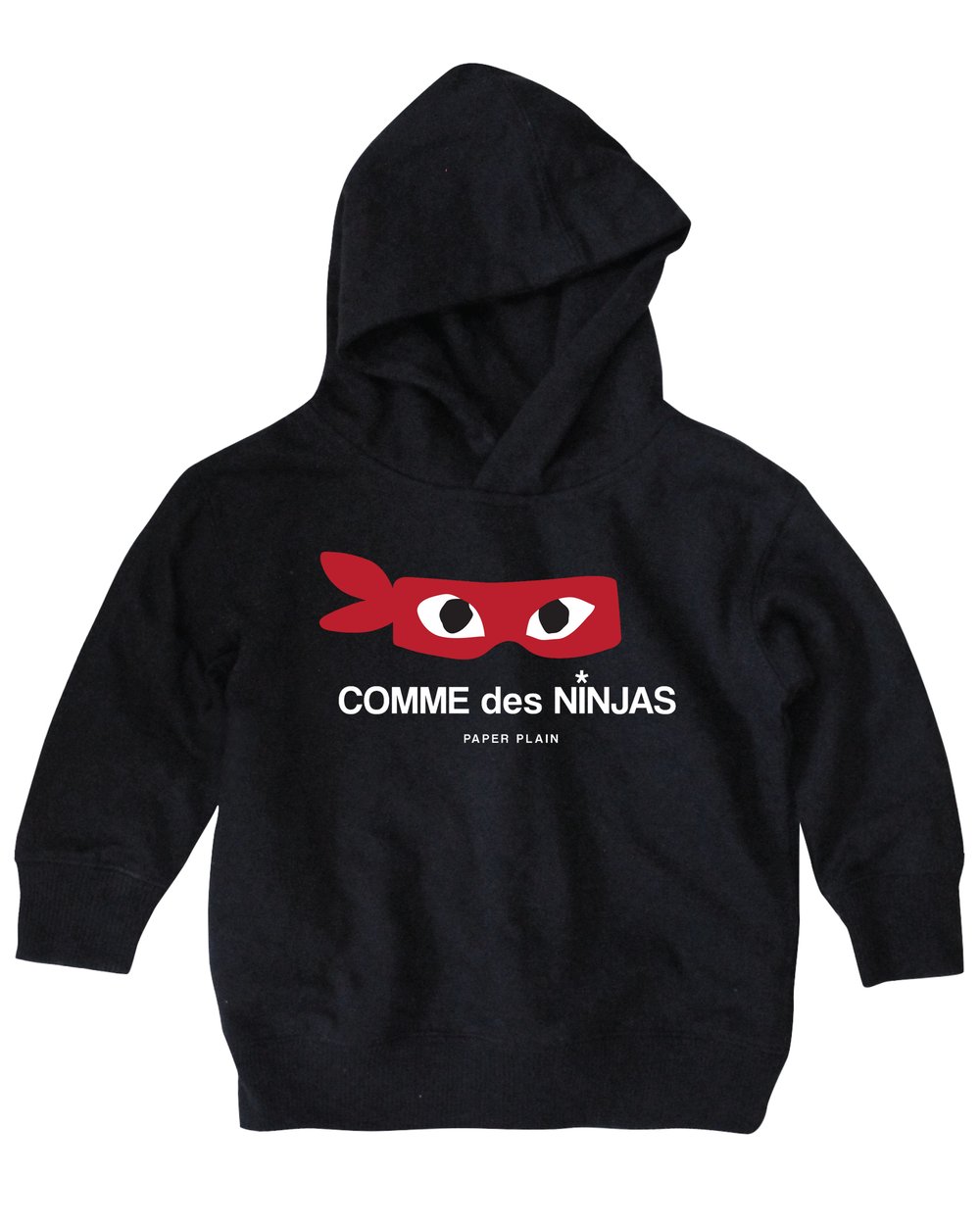 COMME DES NINJAS HOODY BLACK