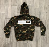 Camo Double Striped Hoodie