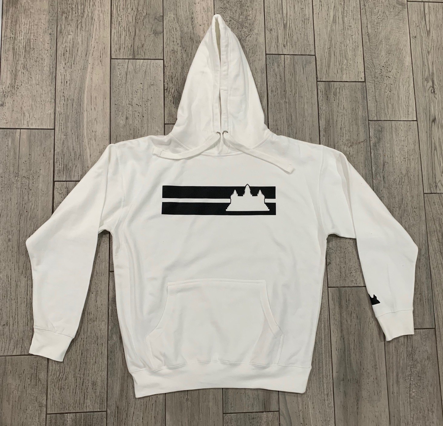 white cream hoodie