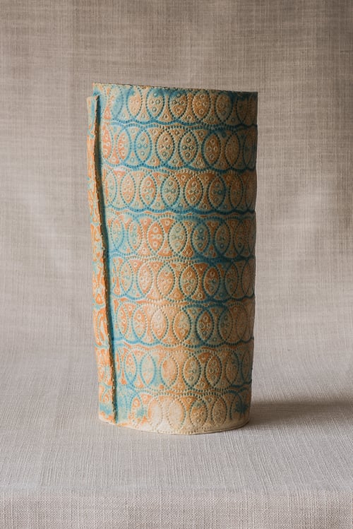 Image of TEXTURE TEAL VASE