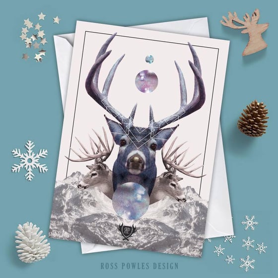 Image of Stag Christmas Card
