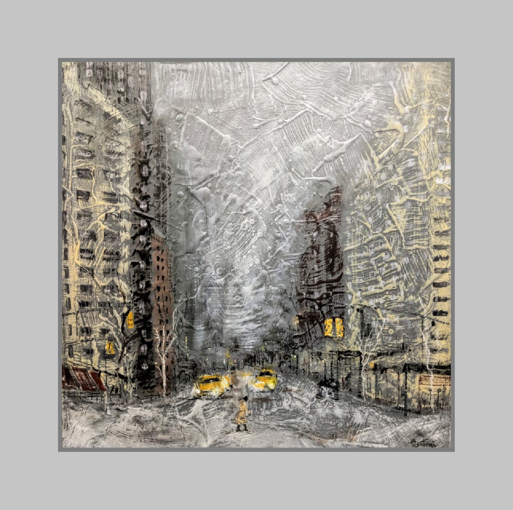 Image of Foggy Snow in Grey Light