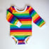 Rainbow Stripe Long Sleeve Bodysuit Image 2