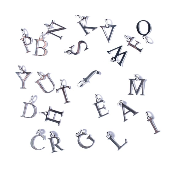Image of Pendentif INITIALE argent massif seul